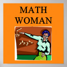 MATH WOMAN POSTER