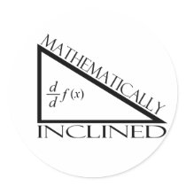 Mathematically Inclined Sticker