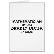 Mathematician Deadly Ninja by Night Cards