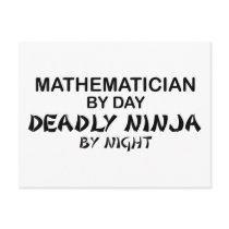 Mathematician Deadly Ninja by Night Post Card