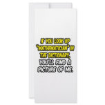 Mathematician In Dictionary...My Picture Full Color Rack Card