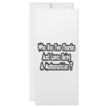 Mathematician Joke...Two Thumbs Custom Rack Card