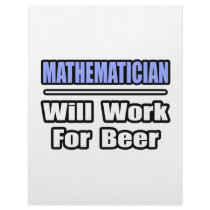 Mathematician...Will Work For Beer letterhead by Mathematician_Shirts Mathematician...Will Work For Beer letterhead