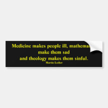 Mathematicians joke bumper sticker