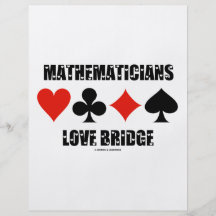 Mathematicians Love Bridge (Love Letters Font) Custom Flyer