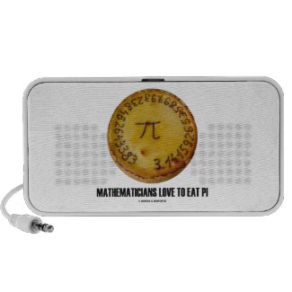 Mathematicians Love To Eat Pi (Pi On A Pie) Speaker
