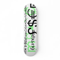 Mathematics and Dollar Signs by WinterBoards skateboards