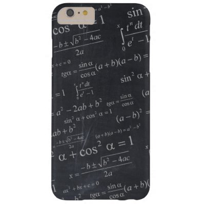 Mathematics Formulas on Chalkboard - Funny Unique Barely There iPhone 6 Plus Case