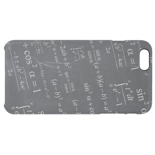 Mathematics Formulas on Chalkboard - Funny Unique Uncommon Clearlyâ„¢ Deflector iPhone 6 Plus Case-5