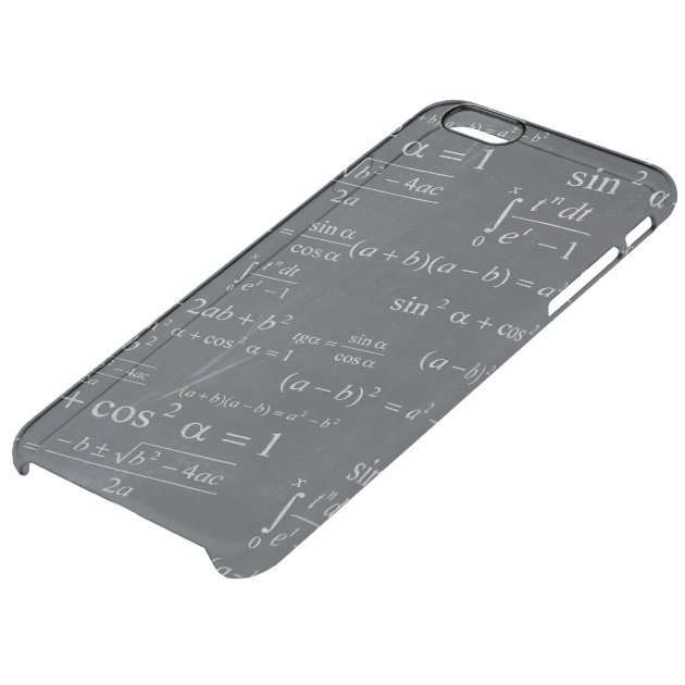 Mathematics Formulas on Chalkboard - Funny Unique Uncommon Clearlyâ„¢ Deflector iPhone 6 Plus Case-4