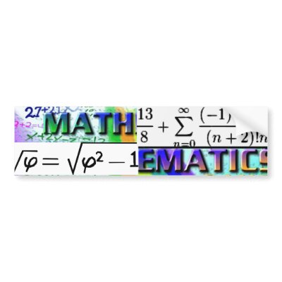 "Mathematics-GOTTA LOVE IT!" Bumper Sticker