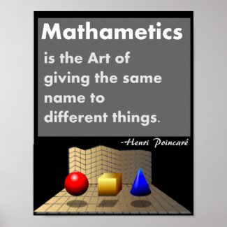 Mathematics Poster Art print