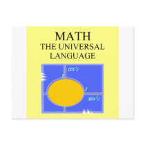 mathematics rules postcards