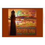 Mathew 5:14-16 Lighthouse 2 Cards