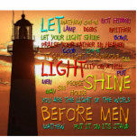 Mathew 5:14-16 Lighthouse 2 Photo Cut Outs