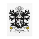 Mathew Family Crest postcards by coatsofarms Mathew Family Crest postcards