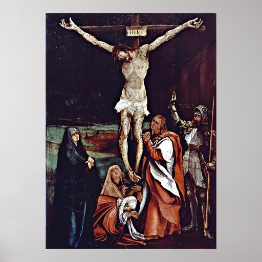 Mathis Grunewald Gothart - Christ on the cross Print