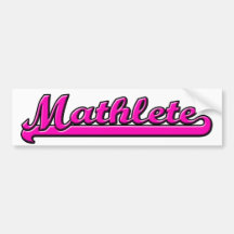 Mathlete Bumper Sticker