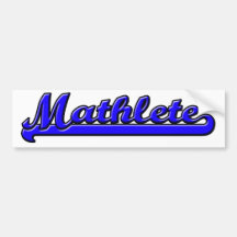 Mathlete Bumper Stickers