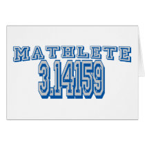 Mathlete Pi Card