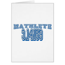 Mathlete Pi Card