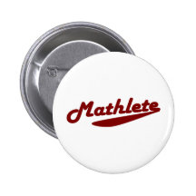 Mathlete Pinback Button