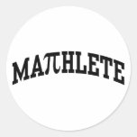 Mathlete Round Stickers