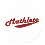 Mathlete Stickers