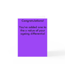 Mathmo's Birthday Card