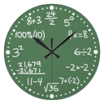 Maths Mathematical Equations Clock with Minutes wall clocks