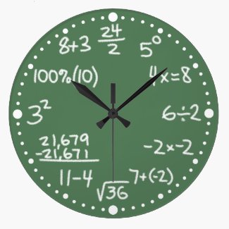 Math Equations Clock