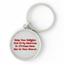 Mating In Your Church Key Chain