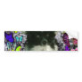 Matisse in Butterflies II - White & Black Papillon Bumper Sticker