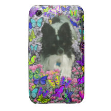 Matisse in Butterflies II - White & Black Papillon iPhone 3 Case