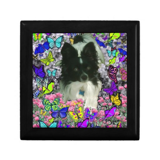 Matisse in Butterflies II - White & Black Papillon Jewelry Box