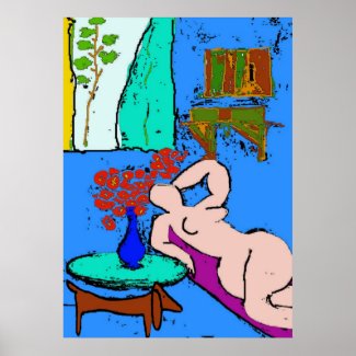 Matisse Nude with Dachshund 2 print