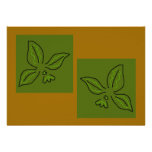 MAtisse Style Fleur De Lys Green, Personalized Announcement