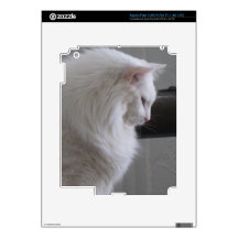 Matisse the Turkish Angora Cat Zazzle Skin Decal For iPad 3