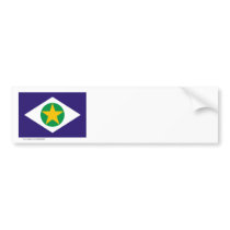 Mato Grosso, Brazil Flag bumper stickers