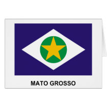 Mato Grosso, Brazil Flag Card