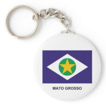 Mato Grosso, Brazil Flag Key Chains