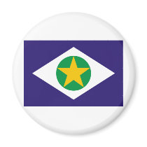 Mato Grosso, Brazil Flag magnets