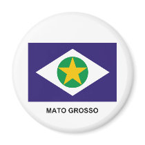 Mato Grosso, Brazil Flag magnets