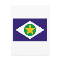 Mato Grosso, Brazil Flag postcards