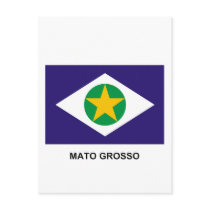 Mato Grosso, Brazil Flag postcards