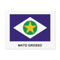 Mato Grosso, Brazil Flag postcards