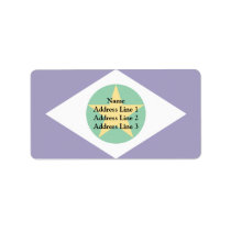 Mato Grosso, Brazil Custom Address Label