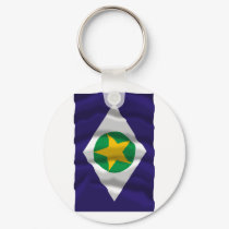 Mato Grosso, Brazil Waving Flag keychains by Vexillophile Mato Grosso, Brazil Waving Flag keychains