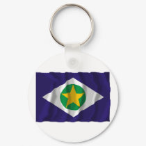 Mato Grosso, Brazil Waving Flag keychains by Vexillophile Mato Grosso, Brazil Waving Flag keychains