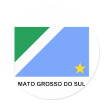 Mato Grosso do Sul, Brazil Flag stickers by Vexillophile Mato Grosso do Sul, Brazil Flag stickers
